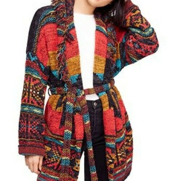 Free People Sweaters - NWT Free People Wild West Fringe Cardigan